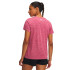 Camiseta de Fitness Under Armour Tech Ssc- Twist Mulher Rosa