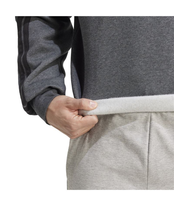 Sweat adidas 3Bandas Fl Swt Homme Gris Foncé/Noir