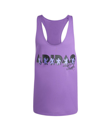 Camiseta Tirantes de Fitness adidas Js Tank Homem Roxo