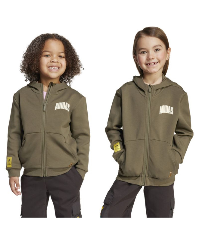 Sweat adidas Lk Sim Tt Enfant Vert Foncé