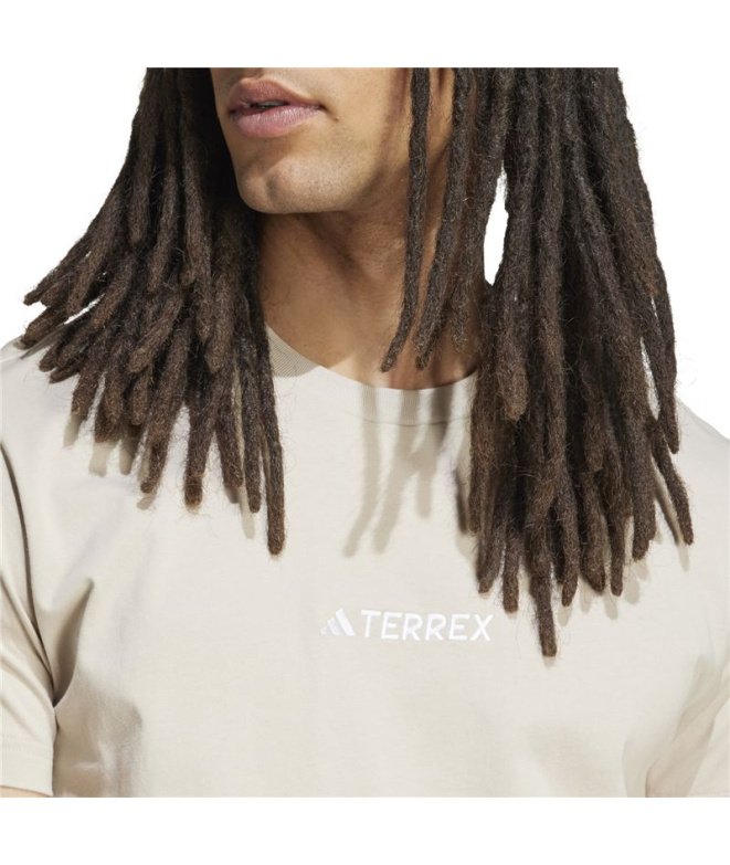 T-shirt de Montagne adidas U Aop Beige