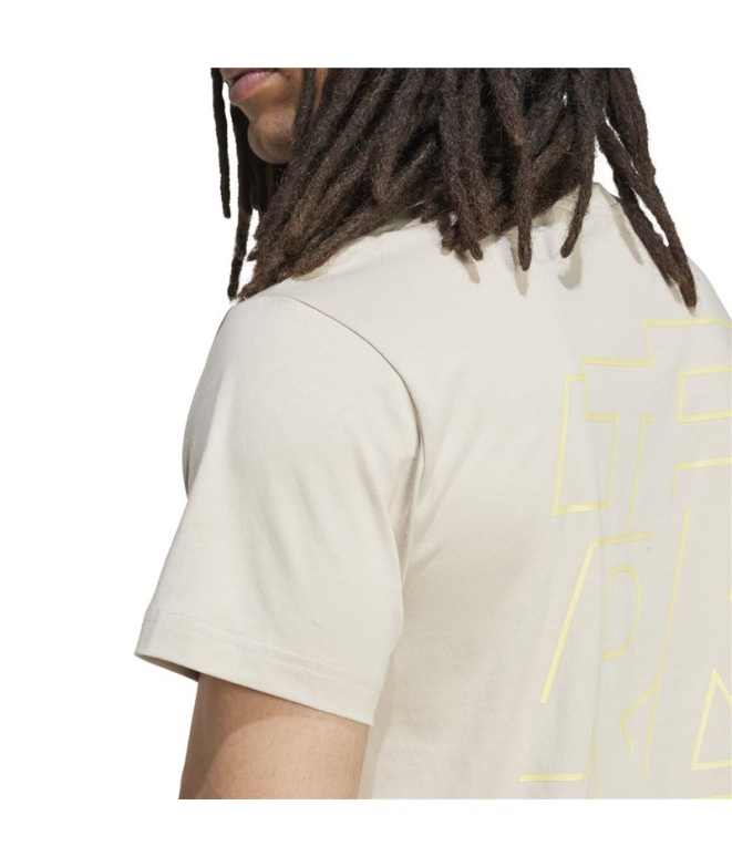 Camiseta de Montanha adidas U Aop Bege