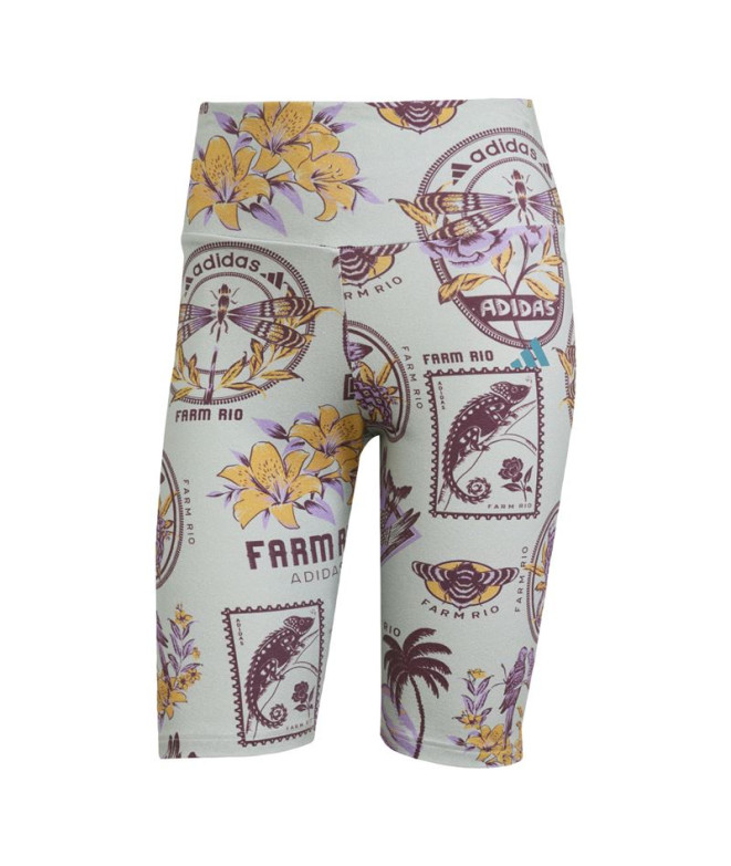 Collants de Fitness adidas Farm Bike Short Femme Gris