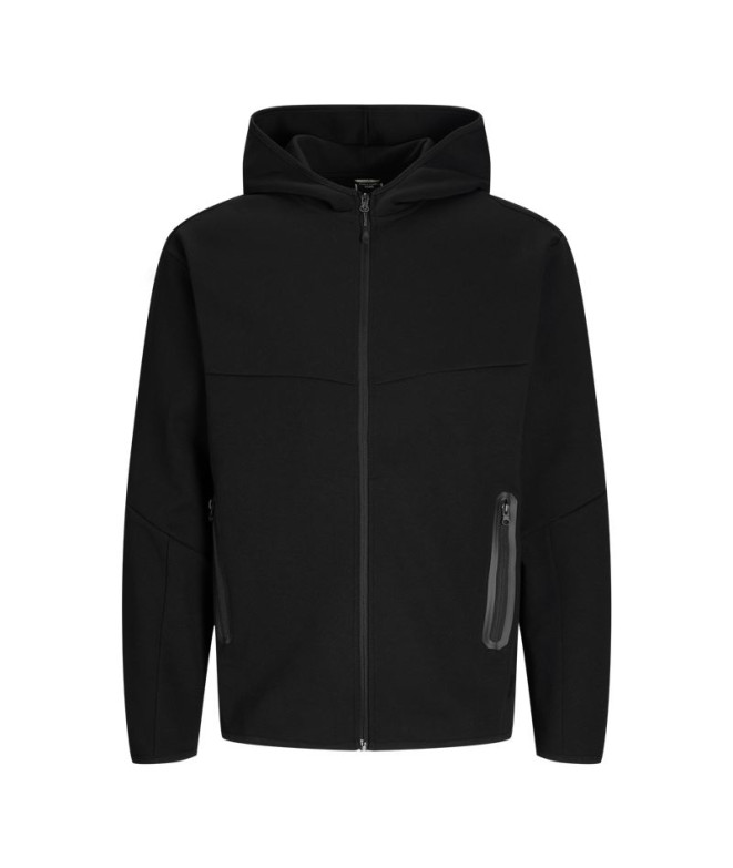 Sweat Jack and Jones Jcofusion Zip Homme Noir
