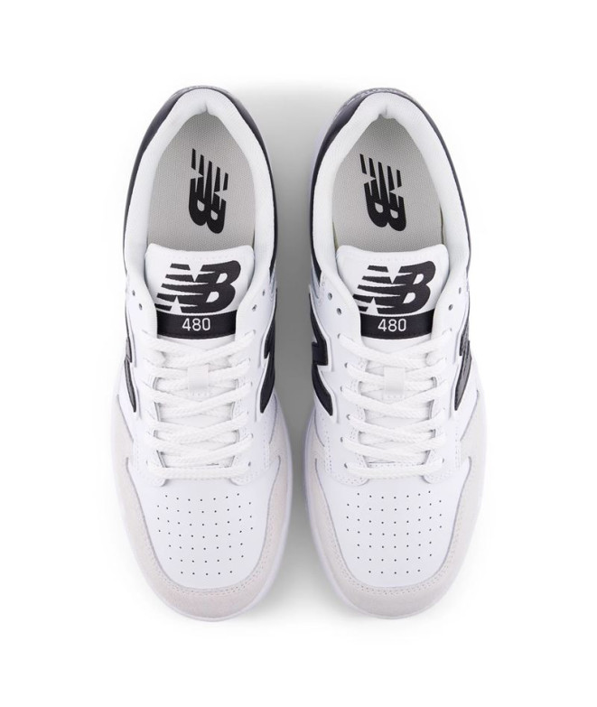Chaussures New Balance 480 Homme Blanc/Noir