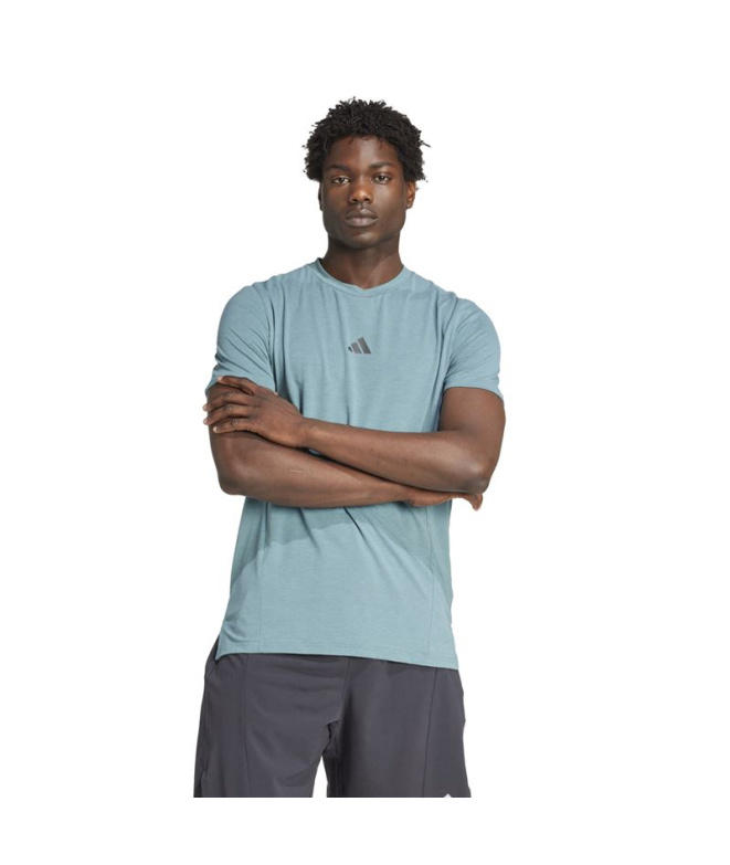 Camiseta de Fitness adidas D4T Tee Homem Azul