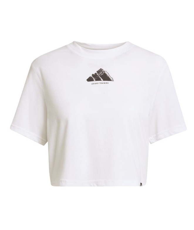 Camiseta de Fitness adidas Vntg Mujer Blanco