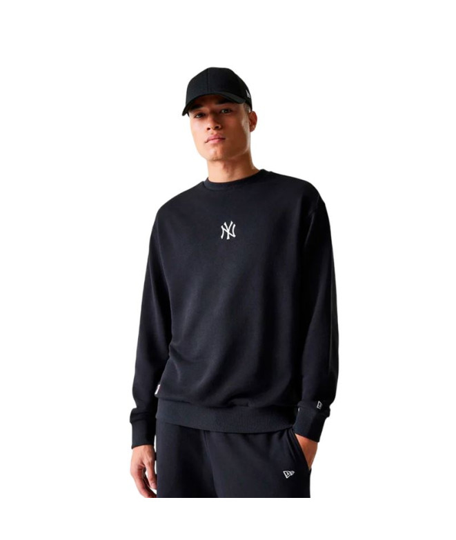Moletom New Era NOS MLB LE MIDI CREW FT New York Yankees BLK Preto Homem