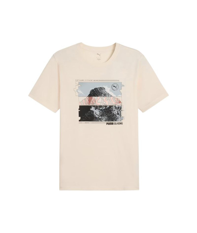 Camiseta de Running Puma Graphics Seasons Uni,Alpine Sno Hombre