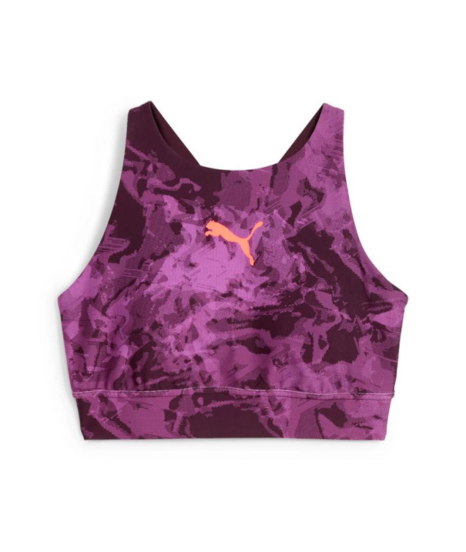 Sujetador deportivo de Fútbol Puma Individualblaze Ever,Midnight Plum, Mujer