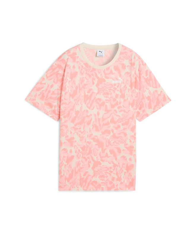 Camiseta Puma Essentials Nature 2.0 Relax,Alpine Snow Mujer