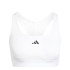 Sujetador Deportivo de Fitness adidas Powerreact Training Mujer Blanco