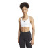 Sujetador Deportivo de Fitness adidas Powerreact Training Mujer Blanco