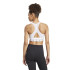 Sujetador Deportivo de Fitness adidas Powerreact Training Mujer Blanco