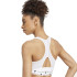 Sujetador Deportivo de Fitness adidas Powerreact Training Mujer Blanco