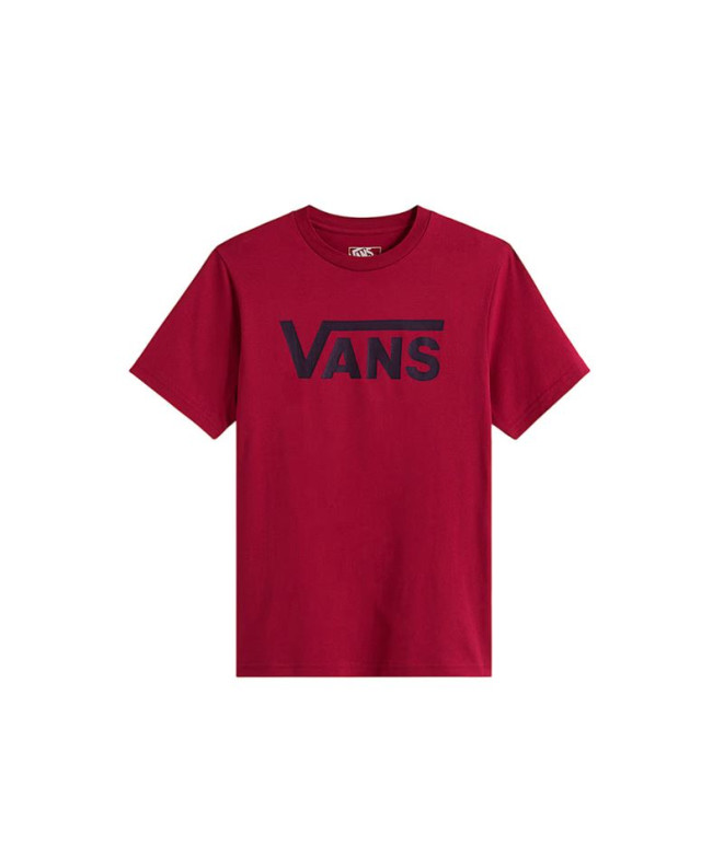 Camiseta Vans Classic Bordeaux Niño Granate