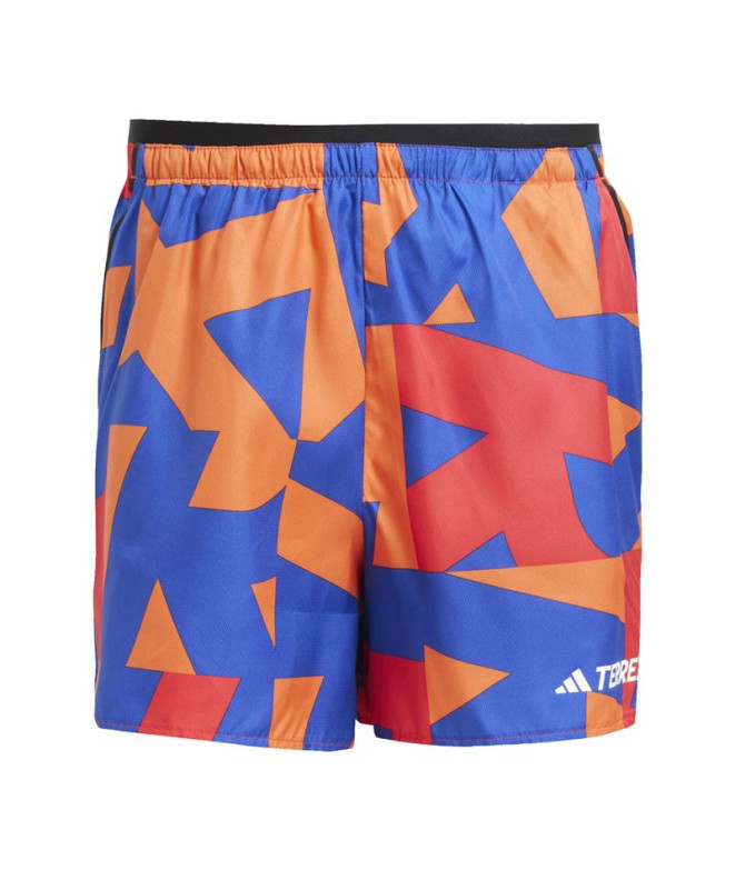 Pantalons de Trail adidas Mt Light Sh Aop Homme Bleu