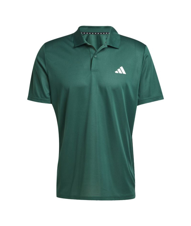 Polo de Fitness adidas TrEs Base Homme Vert Foncé/Blanc