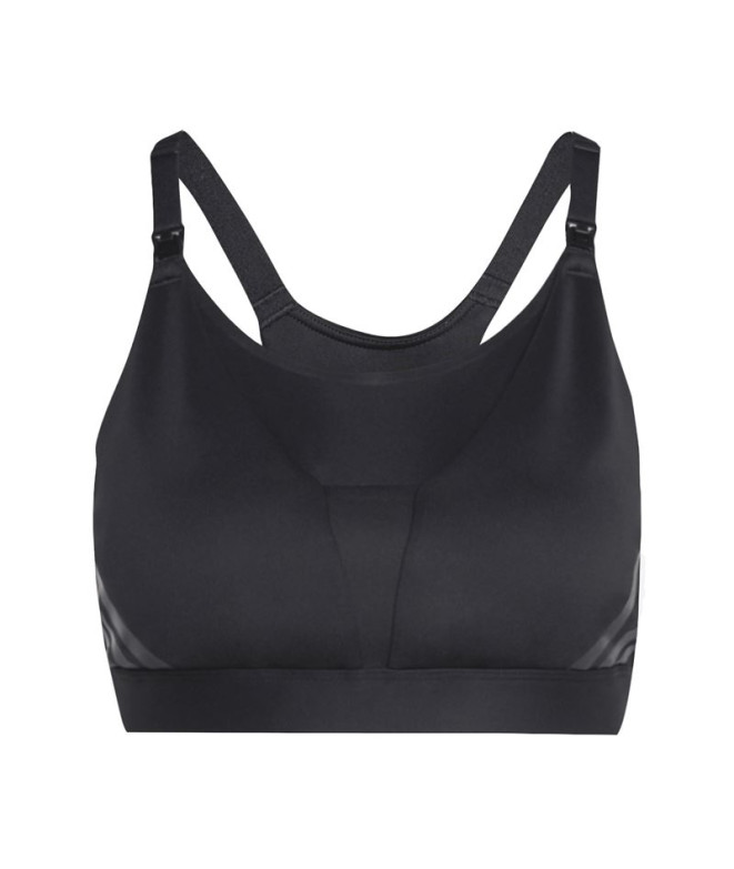 Sujetador Sportif de Fitness adidas Pwi L Ms Mat Femme Noir/Charbon