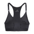 Sutiã esportivo de Fitness adidas Pwi L Ms Mat Mulher Negro/Carbono