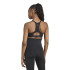 Sutiã esportivo de Fitness adidas Pwi L Ms Mat Mulher Negro/Carbono