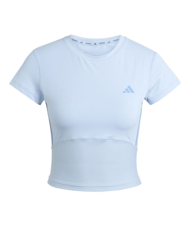 Camiseta de Fitness adidas Hyg Rib Baby Mujer Azul