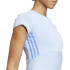 Camiseta de Fitness adidas Hyg Rib Baby Mulher Azul