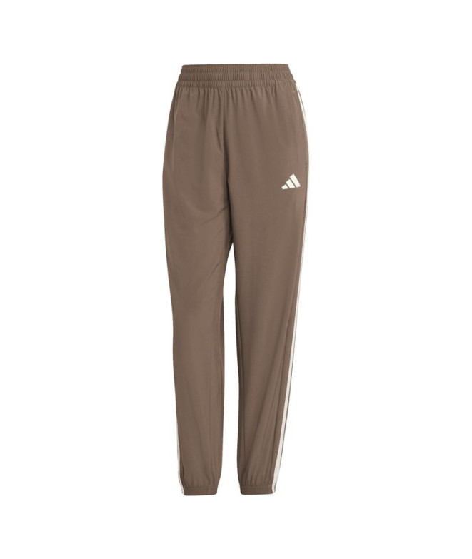 Pantalon de Fitness adidas We 3Bandas Woven Femme Esttie / Blanc