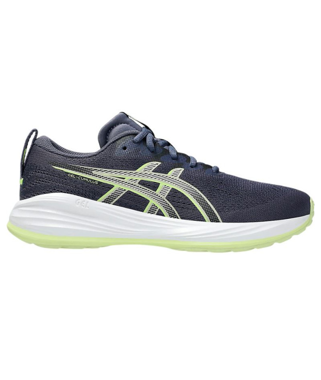 Chaussures de Running ASICS Gel-Cumulus 27 Gs Enfant Bleu Foncé/Jaune