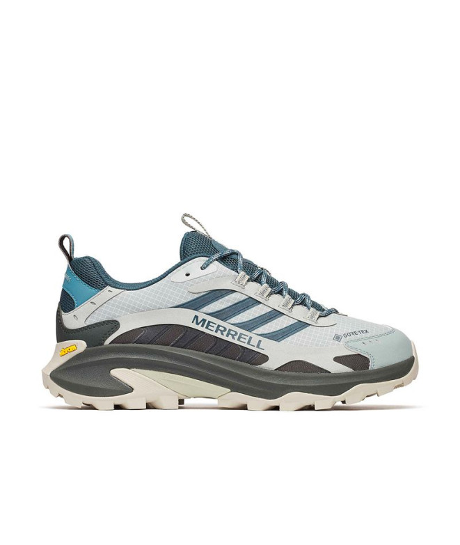 Zapatillas de Montaña Merrell Moab Speed 2 Gtx Hombre Gris/Azul