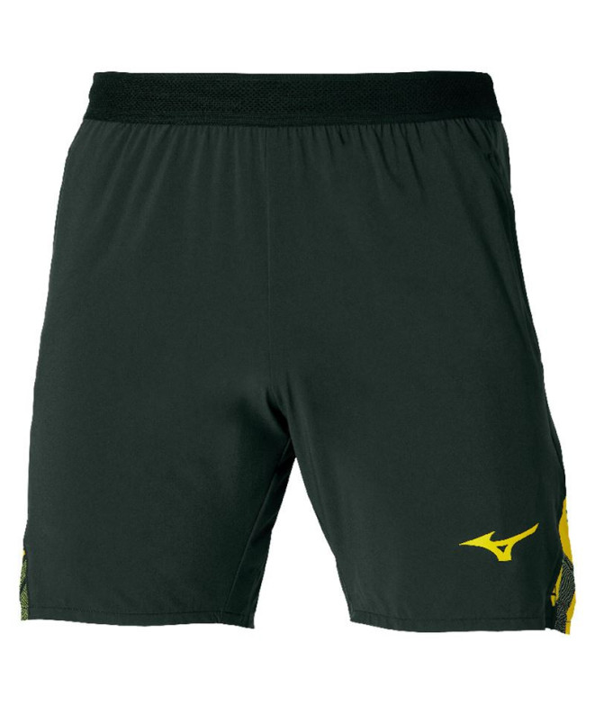 Pantalon de Pádel Mizuno Db 8 Inches Amplify Short Homme Noir / Jaune