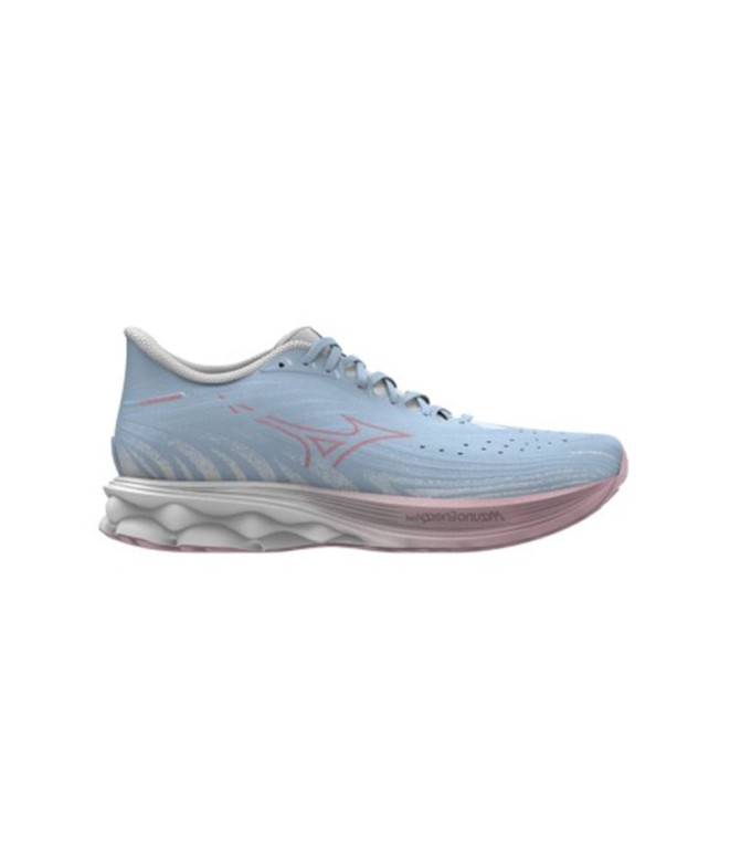 Sapatilhas de Running Mizuno Wave Skyrise 6 Mulher Nantucket Breeze/Striking Cora