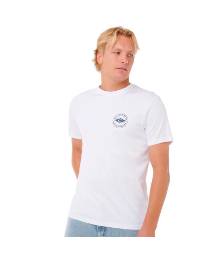 Camiseta Rip Curl Staple Homem Branco Camiseta Rip Curl Staple Homem Branco