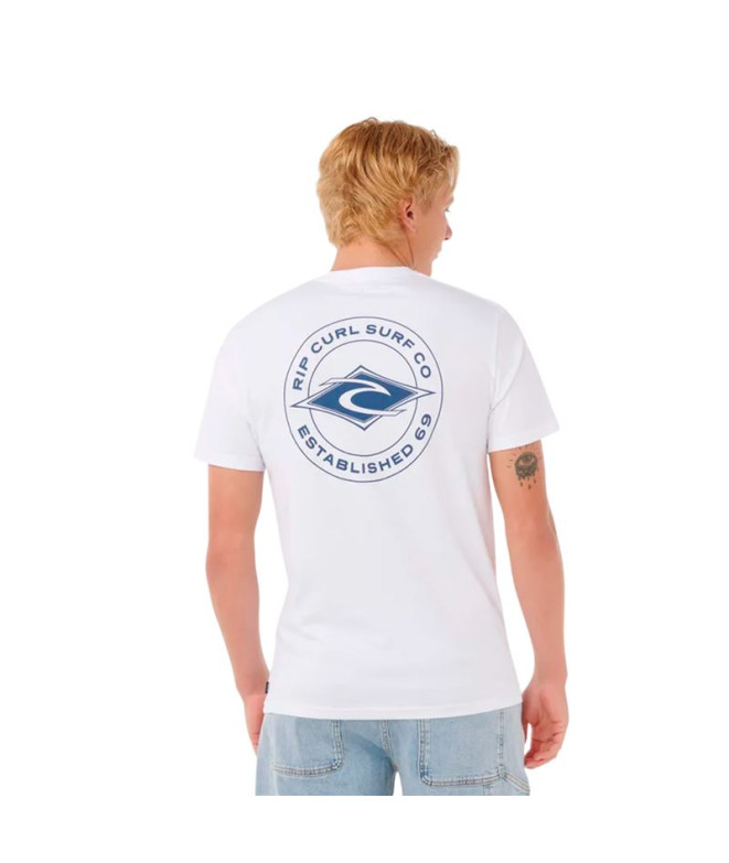 T-shirt Rip Curl Staple Homme Blanc