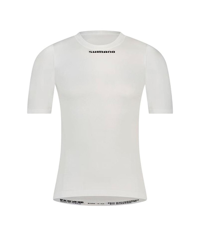 T-shirt Shimano Vertex S.ss Couche de Base Blanc