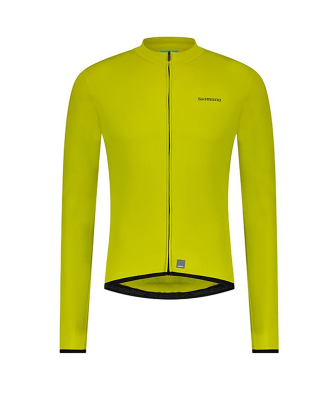 Maillot Shimano Vertex Thermal L.S. Jersey hombre Verde Lima