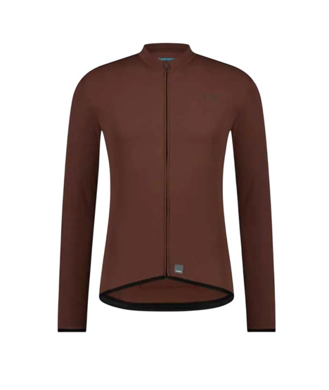 Maillot Shimano Apice Thermal L.s Jersey hombre Marrón