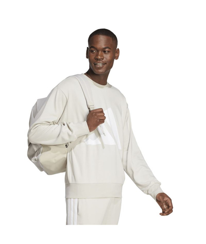 Sweat adidas Bl French Terry Swt Homme Blanc/Beige