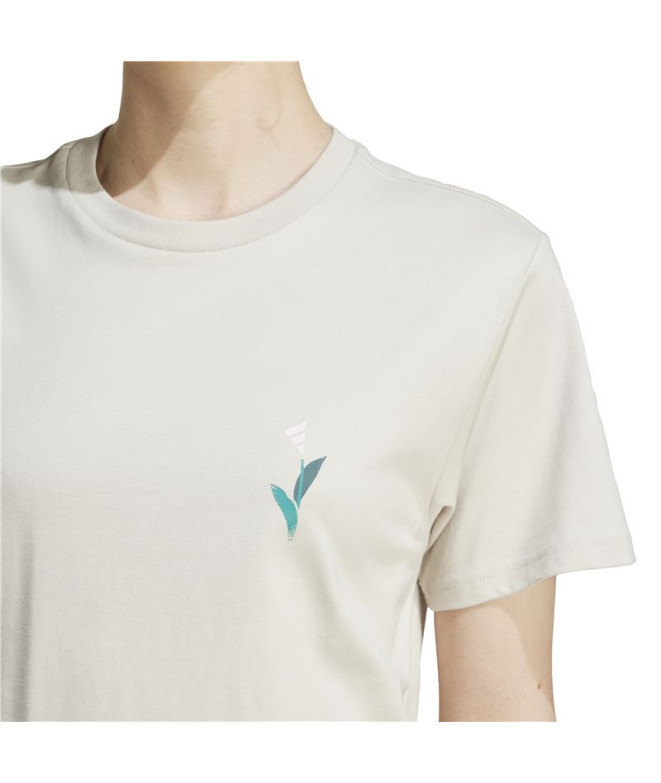 Camiseta adidas Tiro Mulher Branco