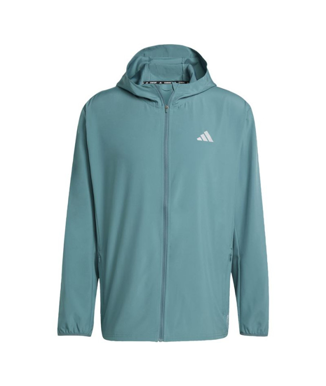 Chubasquero de Running adidas Run It Jacket Hombre Azul