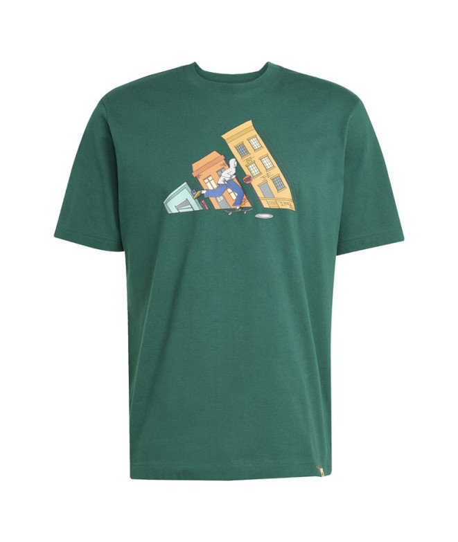 Camiseta adidas Ddl Skate Hombre Verde