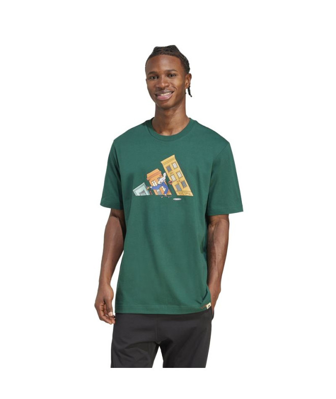 Camiseta adidas Ddl Skate Hombre Verde