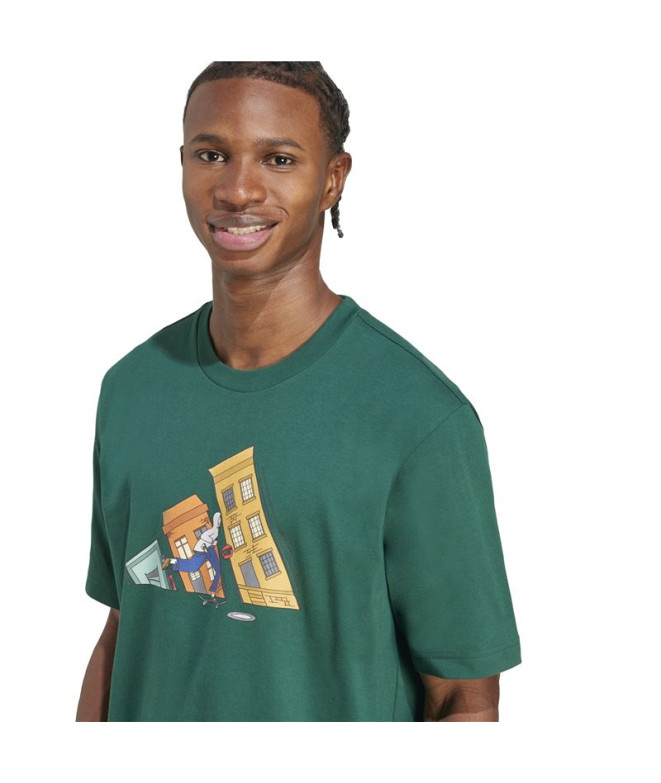 Camiseta adidas Ddl Skate Hombre Verde