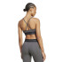 Sutiã esportivo de Fitness adidas Hyg Rib Bralett Mulher Cinza