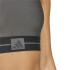 Sutiã esportivo de Fitness adidas Hyg Rib Bralett Mulher Cinza