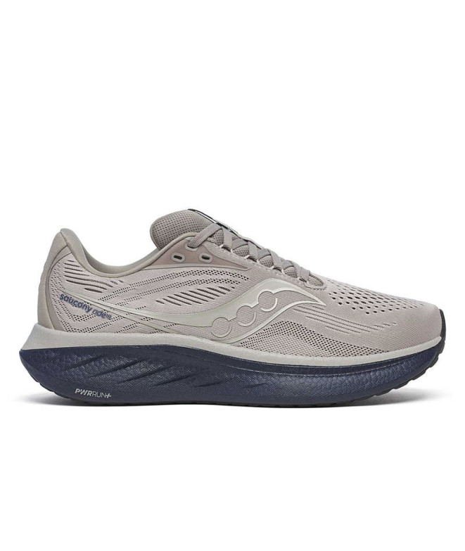 Zapatillas de Running Saucony Ride 18 Hombre Dove/Azul Marino