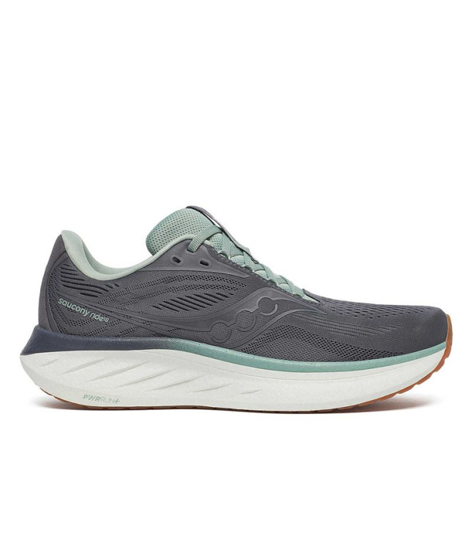 Zapatillas de Running Saucony Ride 18 Hombre Carbon/Iceberg