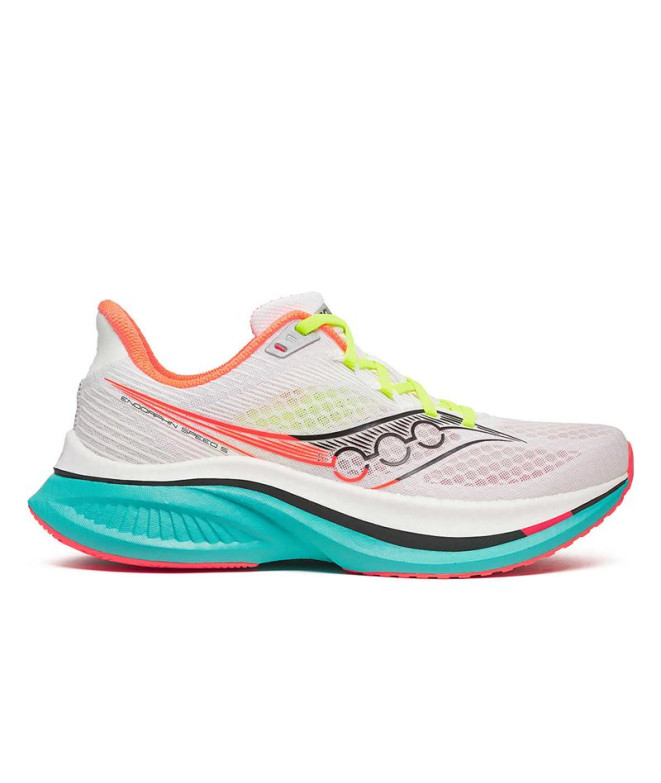 Chaussures de Running Saucony Endorphin Speed 5 Homme Blanc/Bleu