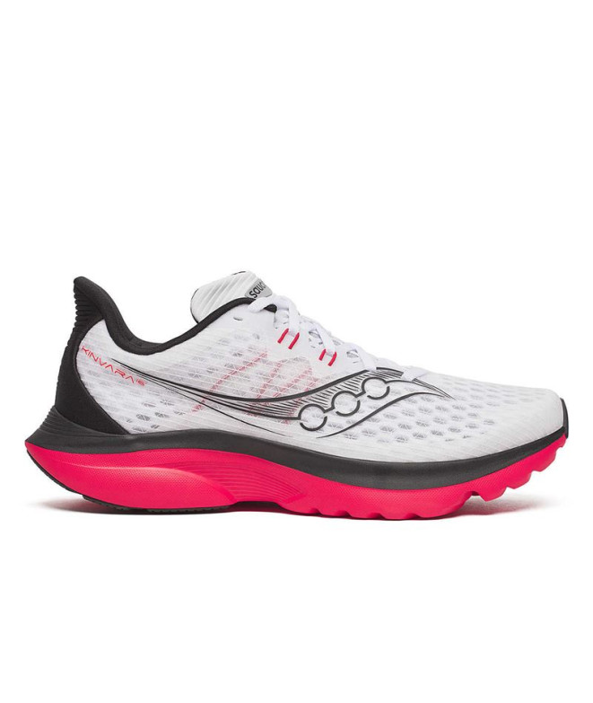Chaussures de Running Saucony Kinvara 16 Homme Blanc/Rose