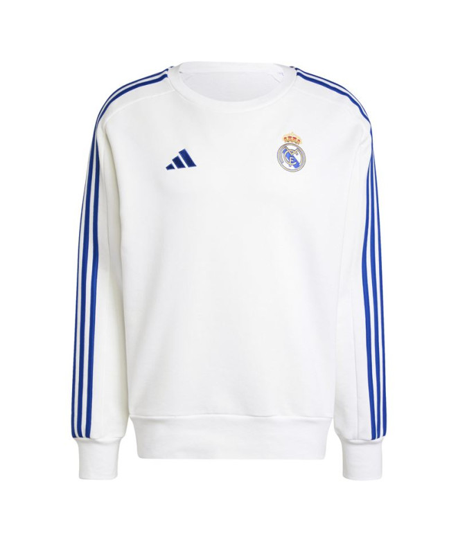Sweat de Football adidas Real Madrid Dna Sweat Homme Blanc